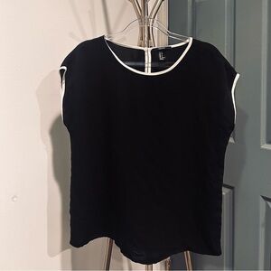 Forever 21 Black Top with White Trim